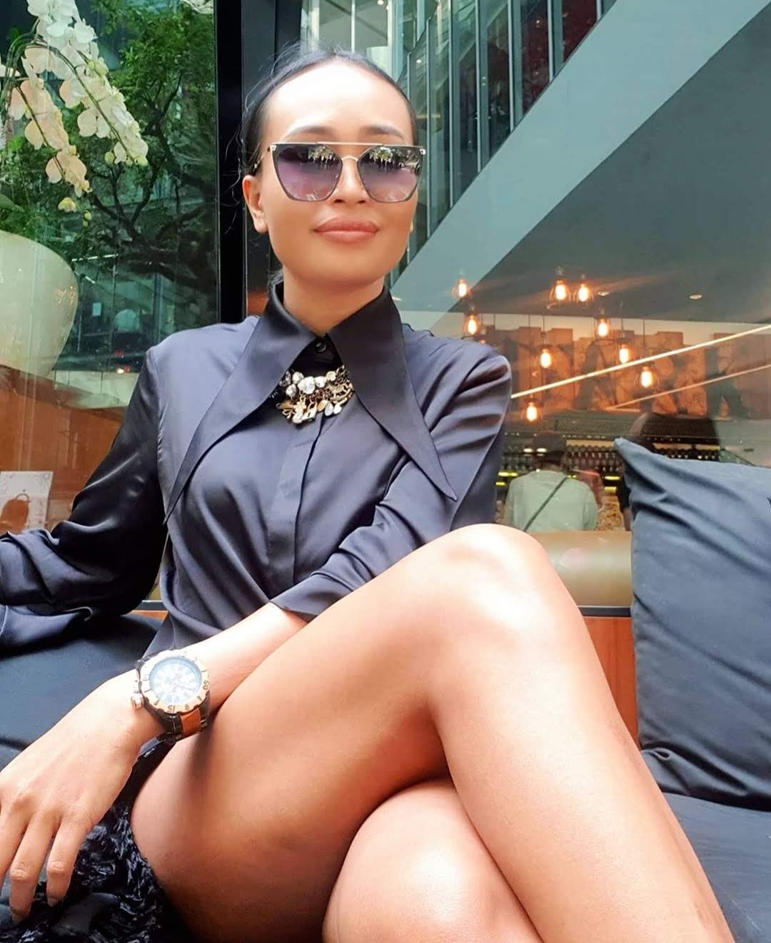 Cat Eye II Black sunglasses - KEIKEI COLLECTIONS