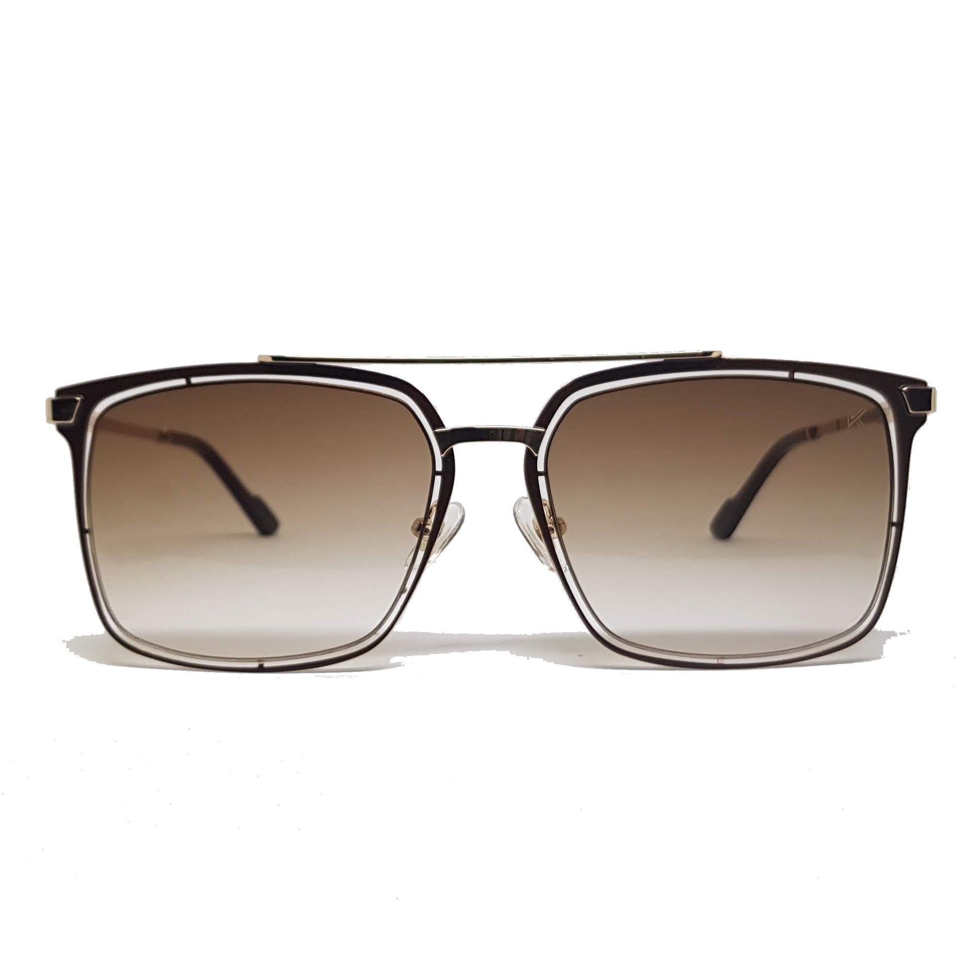 McQueen Silver Brown sunglasses - KEIKEI COLLECTIONS