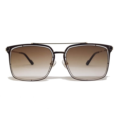 McQueen Silver Brown sunglasses - KEIKEI COLLECTIONS