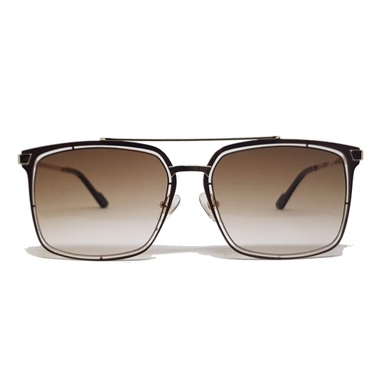 McQueen Silver Brown sunglasses - KEIKEI COLLECTIONS