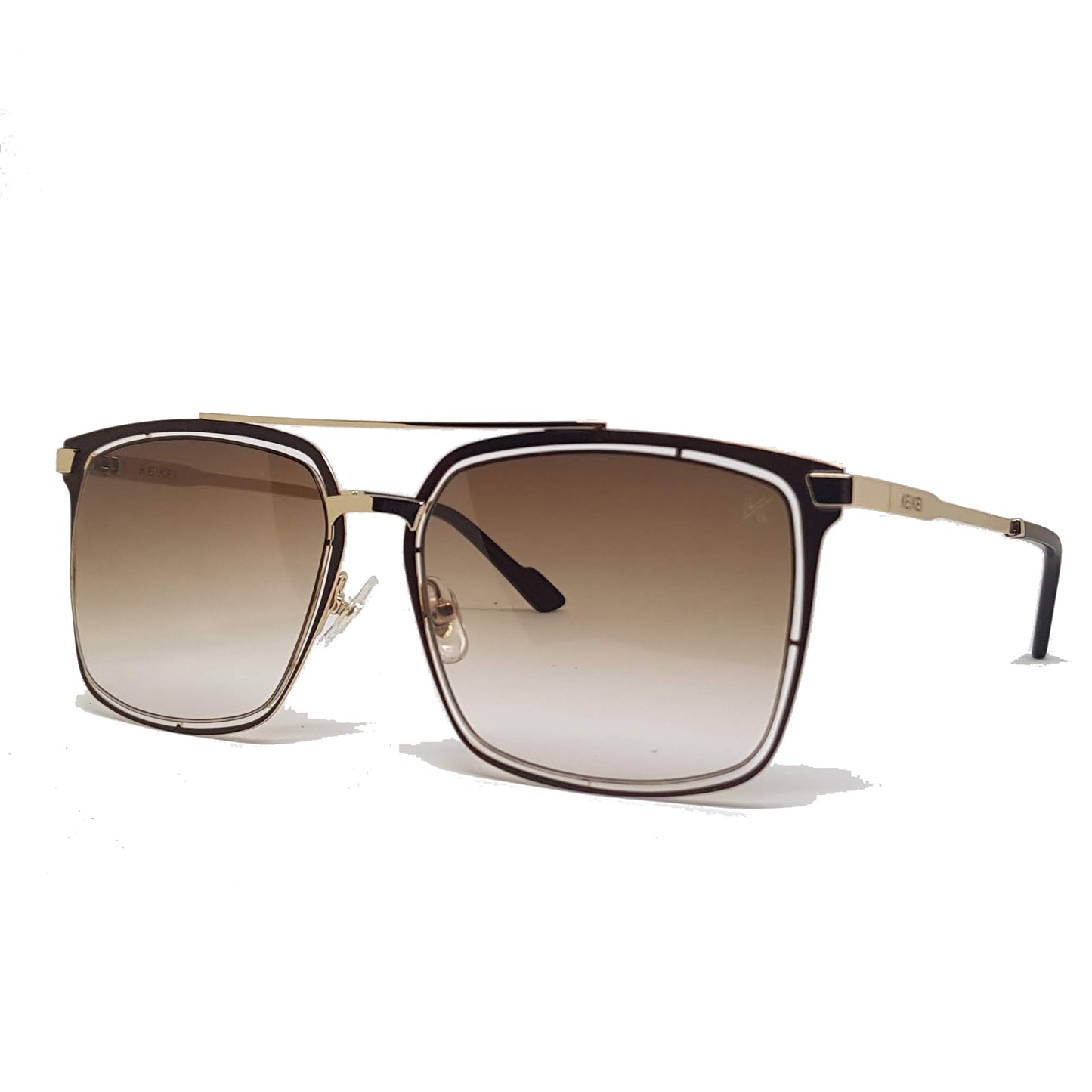 McQueen Silver Brown sunglasses - KEIKEI COLLECTIONS
