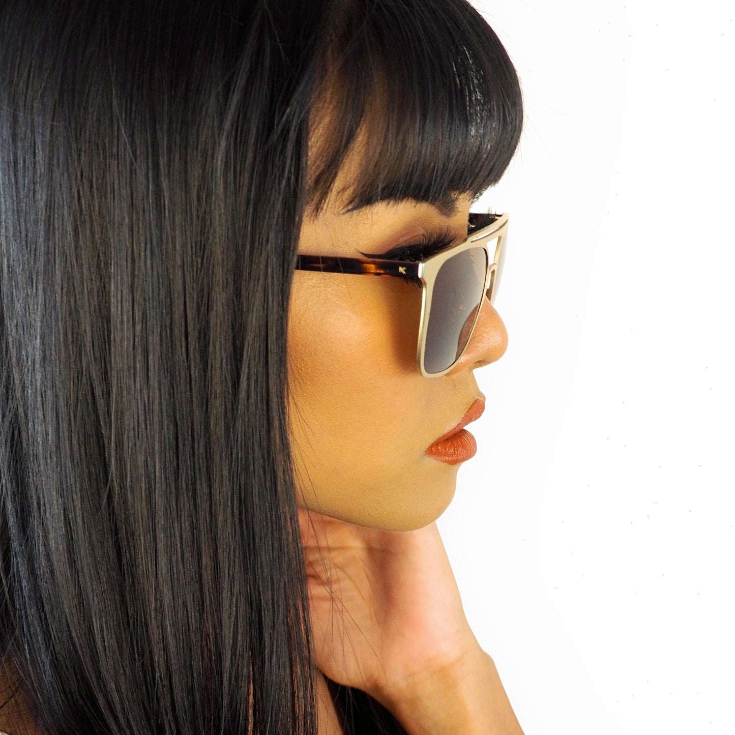 JDean Gold Brown sunglasses - KEIKEI COLLECTIONS