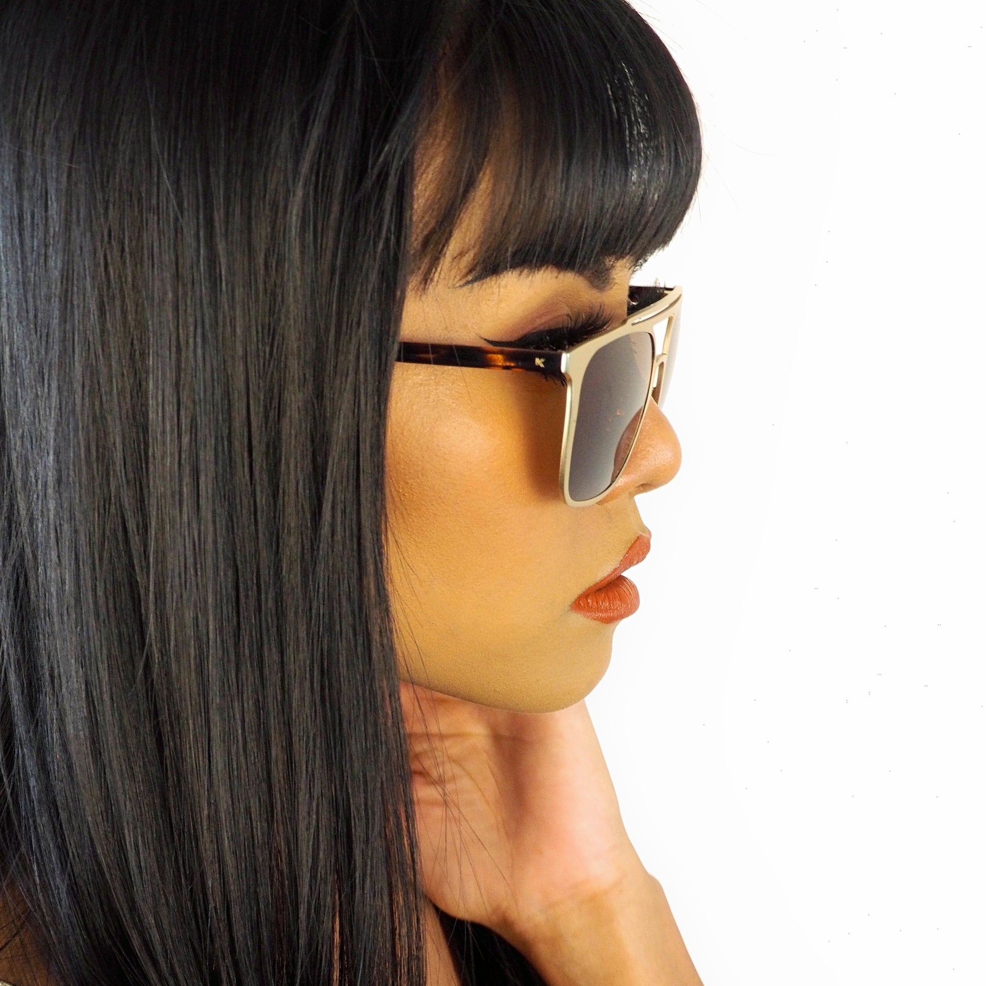 JDean Gold Brown sunglasses - KEIKEI COLLECTIONS