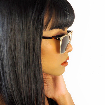 JDean Gold Brown sunglasses - KEIKEI COLLECTIONS