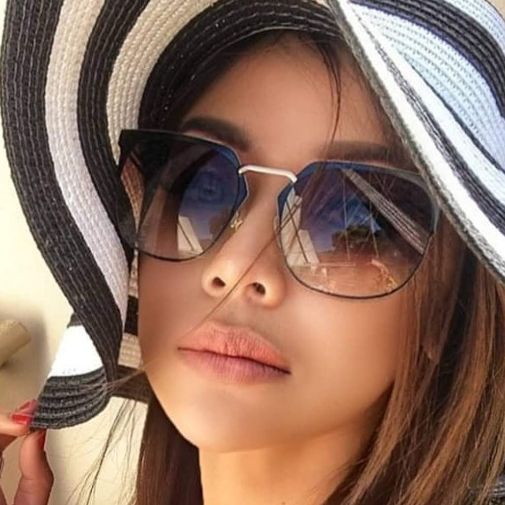 Cat Eye Brown sunglasses - KEIKEI COLLECTIONS