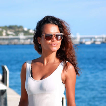 JDean Coffee Brown sunglasses - KEIKEI COLLECTIONS